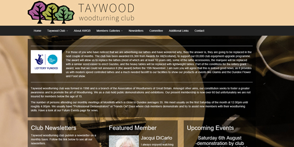 Taywood woodturning club